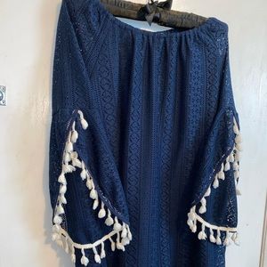 Flattering Navy Blue Dress